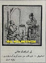 Osmanlıca Karagöz Mizah Dergisi-Gazetesi, Orijinal Dönem Basım, (Ottoman Magazine-Newspaper-Journal Illustré Cara-Gueuz) - 14 Şubat 1923 - Sayı: 1556 - Hicri: 27 Cemaziyelahir 1341 - Rumi: 14 Şubat 1339 - Karikatür: İzmir'e Torpil Dökerken 