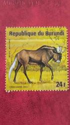 LOT.20 » 1975 YILI BURUNDİ GNOU DAMGALI ŞARNİYERSİZ