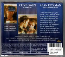 Kapat Gözlerimi - Close My Eyes (1991) Orjinal VCD Film ' Clive Owen '