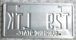 Florida Metal Oto Plaka