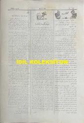 Osmanlıca Karagöz Mizah Dergisi-Gazetesi, Orijinal Dönem Basım, (Ottoman Magazine-Newspaper-Journal Illustré Cara-Gueuz) - 2 Nisan 1924 - Sayı: 1674 - Hicri: 27 Şaban 1342 - Rumi: 2 Nisan 1340 - Bir Bardak Suda Fırtına 
