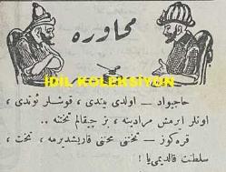 Osmanlıca Karagöz Mizah Dergisi-Gazetesi, Orijinal Dönem Basım, (Ottoman Magazine-Newspaper-Journal Illustré Cara-Gueuz) - 2 Nisan 1924 - Sayı: 1674 - Hicri: 27 Şaban 1342 - Rumi: 2 Nisan 1340 - Bir Bardak Suda Fırtına 