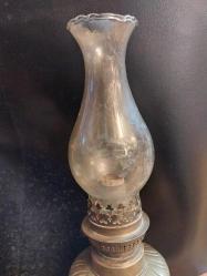 GAZ LAMBASI, Fransız Pirinç Gaz Lambası  19 cm.