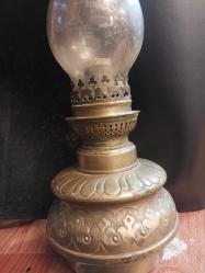 GAZ LAMBASI, Fransız Pirinç Gaz Lambası  19 cm.