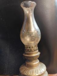 GAZ LAMBASI, Fransız Pirinç Gaz Lambası  19 cm.