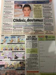 KELEBEK GAZETESİ DOĞUM GÜNÜ HEDİYESİ (TURKISH NEWSPAPPER) - 8 NİSAN 1992 - TAM TAKIM 6 SAYFADIR -Aydan Şener-Prenses Caroline-Vincent Lindon-Cemal Safi-Orhan Gencebay-Ahmet Özhan-Hurşid Yenigün-Zerrin Özer-Dr Muzaffer Kuşhan-Muzaffer Buyrukçu-Cemal Dündar-Dr Gündüz Tezmen-Azize Bergin-Muhteşem Nejad-Aydan ın pişmanlığı-Yakalandılar-Kıvırmaktan bıktılar-Politika gençleniyor-Gençebay dan Disco rap-Bir seksi türkücü daha-Haydi stres atalım Ciftetelli Türküko-Fransız zayıflama çayı-Beylerin dikkatine Sprey-Lens de olay-Cildiniz dostunuz-Evlilikte susmaya da yer var-Ters ilişki zararlı mı-Sizleri arıyoruz-Herşey güzellik uğruna-Kış güneşi daha tehlikeli-Bilmemek ayıp değil-Akan sular sarap olsa-Sevgili Güzin Abla-Evlilik Köşesi-Müzik Bahçesi-Bilgi Yarışması-Rüyalarınızdaki otomobil sizin olacak-Dünya Sağlık Merkezi-Ütülü halılar-Kahve zevki-Lokanta seçimi-Yarın Makyaj sanattır-Yıldızınız-Soru ve yanıt-Bizimkiler-Fatoş-Güngörmüşler-Dedektif Nik-Ninja Kaplumbağalar-Jaycees Türkiye Adaylık For