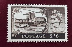 İngiltere 1955- Kaleler ve Şatolar - Yüksek katalog değerli seriden damgalı valör