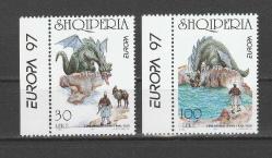1997 Arnavutluk Europa Cept Hikayeler ve Efsaneler Tam Seri MNH