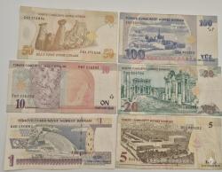 1 YTL İle 100 YTL  Arası 8 Emisyon  6,lı Full Set
