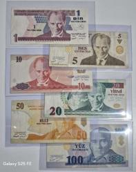 1 YTL İle 100 YTL  Arası 8 Emisyon  6,lı Full Set