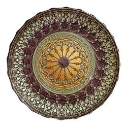 Otantik Kahverengi Şehrazat Dekoratif Tabak