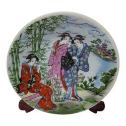 Japon Geleneksel Motifli Dekoratif Tabak 11 cm