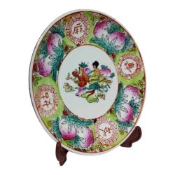 Çin Geleneksel Motifli Dekoratif Tabak 12 cm