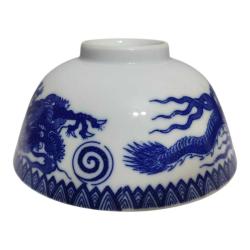 Çin Mavi Dragon Porselen Ramen Kasesi