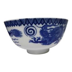 Çin Mavi Dragon Porselen Ramen Kasesi