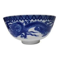 Çin Mavi Dragon Porselen Ramen Kasesi
