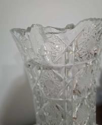 Antika Kesme Kristal Vazo