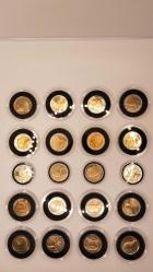 “ANADOLUYA ÖZGÜ HAYVANLAR” 2009-2016 Yılları ARASI 1 LİRA KAPSÜLÜNDE HATIRA TAM SERİ PARA SETİ 457