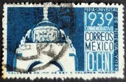 +++ MEKSİKA DEVRİM ANITI , NEW YORK DÜNYA FUARI 1939   10C  - DAMGALI