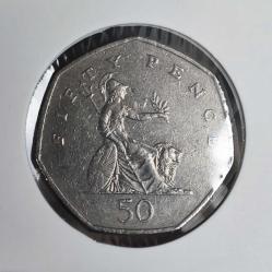 İNGİLTERE  FIFTY  PENCE  1997