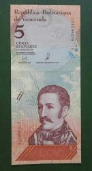 Venezuela 2018 5 Bolivar Çil