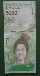 Venezuela 2017 5000 Bolivar Çil