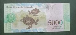 Venezuela 2017 5000 Bolivar Çil