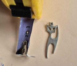 alpaka kedi kolye ucu