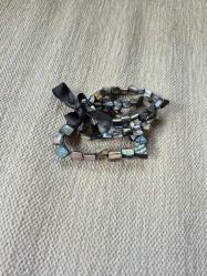 füme sedef bileklik 3lü