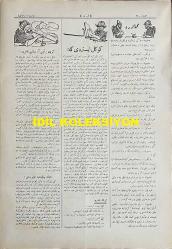 Osmanlıca Karagöz Mizah Dergisi-Gazetesi, Orijinal Dönem Basım, (Ottoman Magazine-Newspaper-Journal Illustré Cara-Gueuz) - 25 Temmuz 1925 - Sayı: 1811 - Hicri: 4 Muharrem 1344 - Musul Meselesine Dair Atatürk'ü Tasvir Eden Karikatür: Yiyemeyeceğin Lokmaya El Uzatma! 