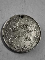 Osmanlı Sultan Mehmet Reşat 10 kuruş Gümüş 1327/7