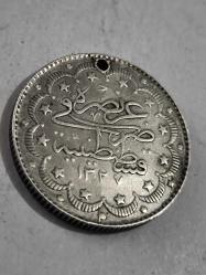 Osmanlı Sultan Mehmet Reşat 10 kuruş Gümüş 1327/7