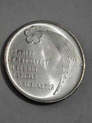 1973 Gümüş 100 Lira Hatıra Para Cumhuriyetin 50.Yılı 22 Gram Gümüş