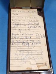 P85---METAL KAPAKLI 1980'LER KULLANILMIŞ TELEFON FİHRİSTİ--HARF AYIRAN ÇUBUĞU YOK