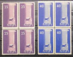 LOT.4 » 1958 AVRUPA PULLARI DAMGASIZ DÖRTLÜ BLOK SERİ m12