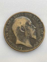 LOT.9 » 1900 TARİHLİ EDWARDVS VII DÖNEMİ INGİLTERE ONE PENNY