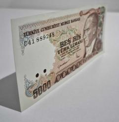 5000 TL Büyük Mevlana  7 Emisyon  Çil -