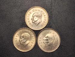1990 YILINA AİT MADENİ 1000 TÜRK LİRASI  3 LÜ SET  ÇİL TCB 4506