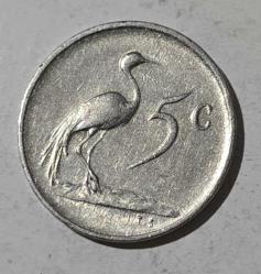 Güney Afrika 5 Cent , 1976 Jacobus Johannes Fouché'nin Başkanlığının Sonu