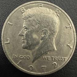 ABD Half Dolar 1972. Amerika 1/2 Yarım Kennedy