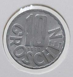 1973 AVUSTURYA 10 GROSCHEN ORİJİNAL MADENİ PARASI ÇİL T4T2Y1 NADİRDİR