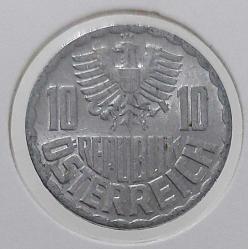 1973 AVUSTURYA 10 GROSCHEN ORİJİNAL MADENİ PARASI ÇİL T4T2Y1 NADİRDİR