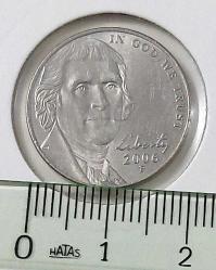 2006 AMERİKA 5 CENTS ORİJİNAL MADENİ PARASI ÇİL T5BB3 NADİRDİR