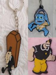 Kabasakal mezarcı tabutcu çılgın sevimli yaratık figür anahtarlık süs set koleksiyon nostalji tasarım dekor hediye vintage retro aksesuar reklam promosyon hobi