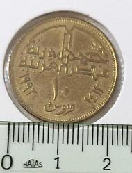 1992 MISIR 10 PİASTRE ORİJİNAL MADENİ PARASI ÇİL-ÇİLALTI HH2SS3 NADİRDİR