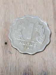 P1--- MADENİ PARA 1940 1 KURUŞ