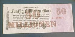 Almanya 1923 50 Milyon Mark Enflasyon Dönemi