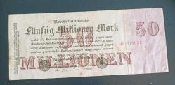 Almanya 1923 50 Milyon Mark Enflasyon Dönemi