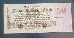 Almanya 1923 50 Milyon Mark Enflasyon Dönemi