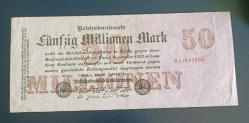 Almanya 1923 50 Milyon Mark Enflasyon Dönemi